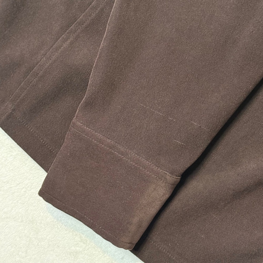 Vintage Brown Button Up Shirt Jacket Size M Dark Academia Whimsigoth 90s Career - Picture 6 of 14